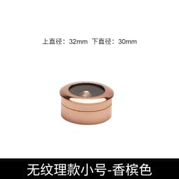 Jewelry Storage Box Gemstone Box Metal Plating Transparent Round Rotating Surface Bare Stone Color Diamond Display Box
