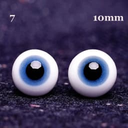 1pair 8mm 10mm 12mm 14mm Blue Black Glass Eyes Eyeball For BJD Doll DIY Doll Making Crafts Accessories Safety Animal Toy