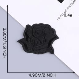 Self Adhesive Small Black Embroidery Patches for Clothing Jeans Iron on Clothes Sticker OK Sport Letter Applique DIY Hole Repair