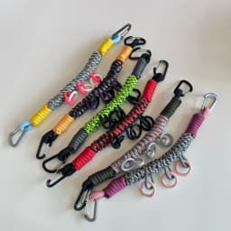 Outdoor Tactical DIY Modification Hand-woven Paracord Backpack Hanging Rope Multifunction Bag Strap Lanyard Accessories