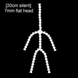 Sound/Silent Version Dolls Joint Skeleton for 15/20cm Plush Toy DIY Doll Ball Socket Flexible Armature Doll Accessories