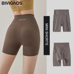 BIVIGAOS Summer High Waist Tight-Fitting Butt Lifter Shark Cycling Shorts Women Knee-Length Sports Fitness Biker Shorts Leggings
