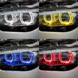 Yellow LED Angel Eyes DRL Chips Board For 2015-2019 BMW 1 Series F20 F21 LCI LED Headlight Daytime Running Light Amber Blue Red