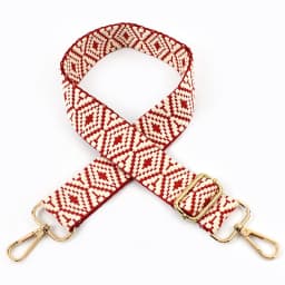 1Pc 38mm Jacquard Canvas Bag Strap for Women's Handbag Replace Handle 75~130cm Adjust Shoulder Straps Crossbody Bags Accessories