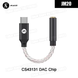 JCALLY JM20 Max CS43131 Type C to 3.5mm HiFi DAC JM20 Digital Audio Decoding USB C Earphone AMP Adapter for Android iPhone 15 16