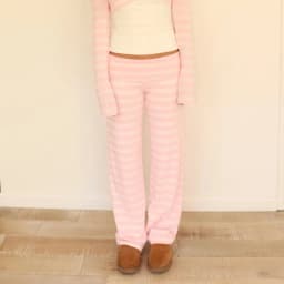Women Y2k Striped Fold Over Pants Low Rise Yoga Pants Lounge Bottoms Color Block Wide Leg Flare Leggings Sweatpants