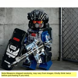 Military Soldier Building Blocks, Special Agent DIY Assembly Brick Toy, Collectible Action Figure Model Desktop Ornament