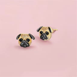 Cute Girl Cat Stud Earrings Exquisite Women's Earrings Fashion Accessories Party Jewelry Full Rhinestone Stud Earrings Girl Gift