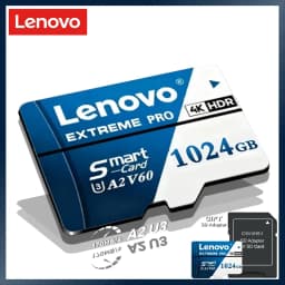 Lenovo Micro SD Card 1TB 512GB High Speed SD 256GB 128GB TF Card UHS‑I Waterproof Memory Card for Dash Cam CCTV Nintendo Switch
