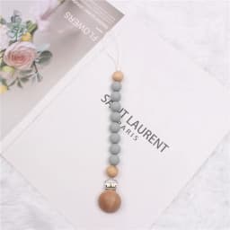 INS Pacifier Chain Food Grade Silicone Pacifier Pendant Gum Anti Drop Chain Baby Grinding Toy Bebe Pacifier Clips Baby Toys