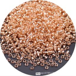5g 1.5-4mm Transparent Cezch Silver Line Glass Beads 15/0 12/0 8/0 Spacer Seed Beads for Jewelry Making DIY Sewing Accessories