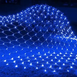 Solar or EU Plug Net Light Mesh Fairy Lights Waterproof Garland With 8 Modes Timer Christmas Decorations For Home 3M*2M Holiday