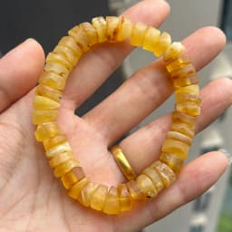 Yoowei 100% Real Amber Bracelet for Unisex Genuine Black Bead Irregular Natural Plant Medical Healing Jewelry Gift Wholesale