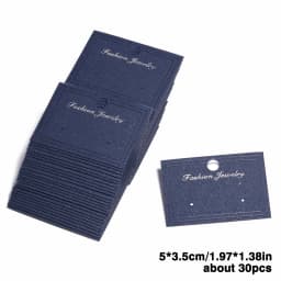 50/30pcs Multiple Sizes Jewelry Earring Necklace Plastic Cards Earring Stud Organizer Holder Hanging Display Card Studs Holder