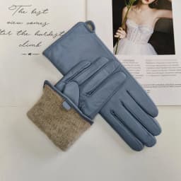 Sheepskin Gloves Women's New Knitted Lining Spring Classic Versatile Multicolor Driving Gloves Leather Autumn
