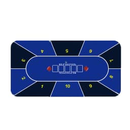 1.2m Deluxe Suede Rubber Texas Holdem Pokers Tablecloth With Flower Pattern Casino Poker Set Board Game Mat Poker Accessory