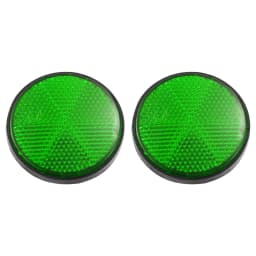 Motoforti 2-8 Pcs Round Stick-on Safety Spoke Reflective Self Adhesive Reflector for Motorcycle Bicycle Bike 56mm Diameter
