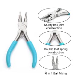 1Pcs Jewelry Making Pliers Set - Needle Nose, Chain Nose, Round Nose & Wire Cutter - Perfect for Jewelry Repair, Wire Wrapping