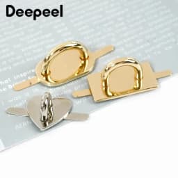 4/10Pcs Deepeel Metal Arch Bridge Buckle Bag Straps Connector Clasp for Handbag Purse Side Clip D Ring Hook DIY Crafts Accessory