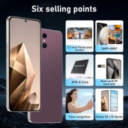 K-Touch Hot S28 Ultra Cell Phone Android 5G 7.3HD 22G+2TB Mobile Phones Dual Sim 7800mAh Unlocked Smartphone 16+48MP Global Version