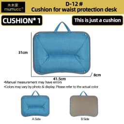 Mumucc's Laptop Desk With Lumbar Support & Accessories, Including A Detachable Tabletop, A Cushion Filled With Foam Particles