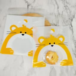 Flower Dot Bow Plastic Bag Wedding Birthday Cookie Candy Gift Packaging Bags OPP Self Adhesive Party Favors Decoration 14x14cm