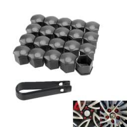 20/60pcs 17/19/21mm Wheel Nut Bolt Head Cover Cap Protective Bolt Caps Exterior Decoration Protecting Bolt Rims Screws Plugs