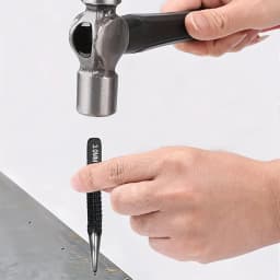 3pcs High-carbon Steel Center Punch Set, Non-Slip Center Pin Punch Used For Drilling Of Alloy Steel Metal Wood,1.5 2 3mm