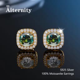 100% Moissanite S925 Sterling Silver Stud Earrings For Women And Men With 2 Certificates Pass Diamond Tester Pen Fine Jewelry