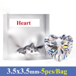 3EX Cut DJMAX 3-20mm Rare Heart Cut Moissanite Loose Stones Real D Color VVS1 Heart Shape Certified Moissanite Diamonds