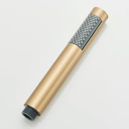Brushed Golden Hand Held Shower Head Black Handshower Head Plastic Head Faucet Accessory Single Function