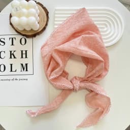 2025 Flower Neck Scarf Shawl Summer Triangle Hair Head Wrap Headband Handkerchief Hair Ties Bandanas Hair Ribbon For Women