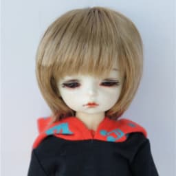 JD081 1/12 1/8 1/6 1/4 1/3 Synthetic Mohair Doll Accessories Short Girlish Cut Lati White&Yellow OB11 YOSD MSD SD BJD Wigs