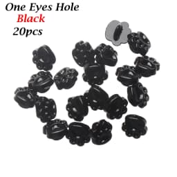 20pcs Mini Buttons DIY Doll Clothes Metal Buckle Bear Foot Style Buckles for 1/6 Doll Clothing Sewing Accessories Holes Buttons