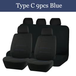 AUTOKING 4pcs/9pcs Universal Polyester Car Seat Cover Set Car Accessories Interior Fit For Most Car, Truck, SUV, or Van