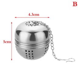 Stainless Steel Ball Tea Leaking Ball Tea Leaking Mesh Filter Tea Strainer Tea Maker With Rope Chain Kitchen Tools