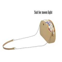 TANQU New Floral Composite Twill Cloth Waterproof Inner Lining Insert Zipper Pocket for O Bag Obag Moon Light for O Moon Light