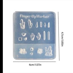 DIY Small Crystal Stone Shaped Silicone Nail Art Template Mold Handmade Women Nail Decoration Manicure Mould Nail Embossing Tool