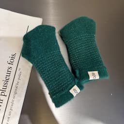 27CM Women Autumn Winter Keep Warm Long Knitted Yarn Gloves Elasticity Solid Simple Style Multicolor Imitation Rabbit Hair Cute