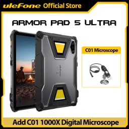 Ulefone Armor Pad 5 Ultra 5G Rugged Tablet Portable Projector 200LM 24200 mAh 120W Up to 12GB +512GB Android 15 11" FHD 64MP