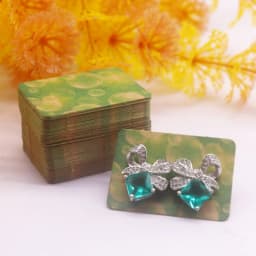 100PCS 3.5*2.5cm Multi Color Paper Cute Stud Earring HangTag Card Jewelry Display Packing Card