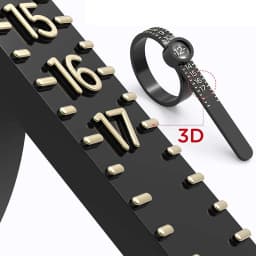 PHYHOO Us Uk EU Plastic Finger Size Band Gauge Ring Measurement Belt Adjustable Magnifier Ring Sizer for Women Men