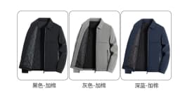 New Arrival High Grade Men Cotton Padded Jacket Spring Autumn Middle Aged Plus Size Business Casual Versatile Dad StyleOuterwear