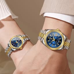 BINBOND Original Couple's Quartz Watches Luminous Waterproof Gift For Lover Men's Women's Watch Mujer Relojios +Gift Box
