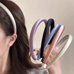 5-Piece Set of Stylish and Elegant Satin Hairbands for Women, Suitable for Dresses, Parties, Balls, and Friend Gatherings