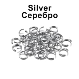 300pcs/lot 6 8 10 mm Metal Colorful Single Loops Open Jump Rings Split Rings Connectors For DIY Jewelry Making Findings Supplies