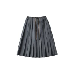 Women Drawstring Pleated Batavia Midi Skirt