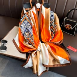 Luxury Design 180X90CM Long Shawls Beach Women Square Scarves Popular The Four Seasons Bandanna Sunscreen New Style Silk Scarf