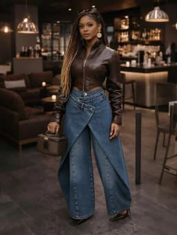 Women Irregular Wide Leg Pants Solid Straight Trousers Full Lenth High Waist Zipper Loose Fit Office Lady Casual 2026 Spring