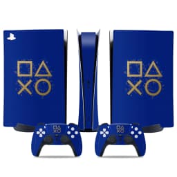 For PS5 Digital Protective Skin Sticker Vinyl Decal Full Set Cover Wrap for Game Console and 2 Controllers